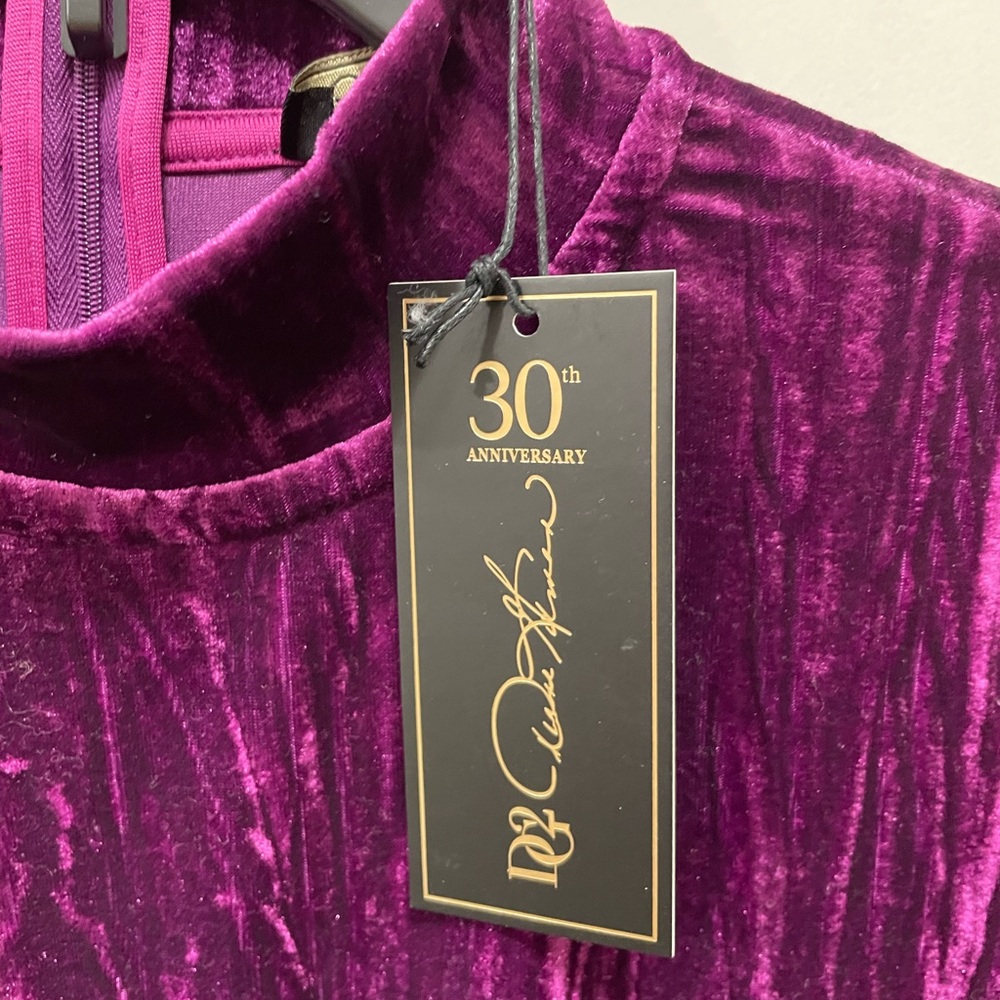 DG2 Crushed Velvet Easy Top NWT